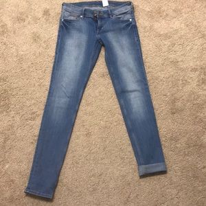 Skinny low waist light jeans